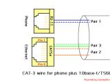 Cat 3 Telephone Wiring Diagram Telephone to Cat5 Wiring Diagram Wiring Diagram Centre