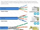 Cat 7 Ethernet Cable Wiring Diagram Amazon Com Mediabridge Cat7 Connector Gold Shielded