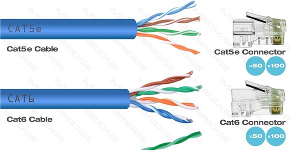 Cat 7 Ethernet Cable Wiring Diagram Amazon Com Mediabridge Cat7 Connector Gold Shielded