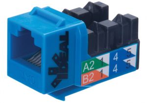 Cat6 Keystone Wiring Diagram Cat5e 100mhz 8p8c Keystone Jackblue