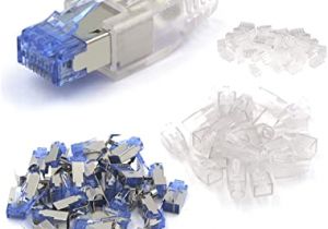 Ce Tech Cat6 Jack Wiring Diagram Vce 25 Sets Cat7 Netzwerkstecker Rj45 Stecker Cat6a Amazon