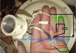 Ceiling Fan 2 Wire Capacitor Wiring Diagram How to Connect Install A Capacitor with A Ceiling Fan Electrical