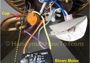 Ceiling Fan Capacitor Wiring Diagram Fix A Blown Ceiling Fan Capacitor Housekeeping Ceiling Fan Motor