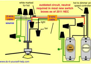 Ceiling Fan with Light Wiring Diagram Two Switches 4 Wire Fan Diagram Wiring Diagram