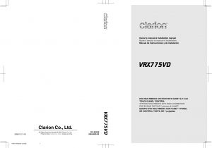 Clarion Vrx775vd Wiring Diagram Clarion Vrx775vd Users Manual