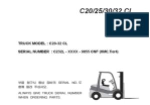 Clark forklift Wiring Diagram 11883734 Clark Npr 17 Npr 20 forklift Service Repair
