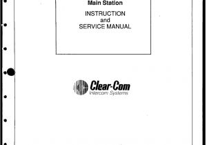 Clear Com Headset Wiring Diagram Clear Com Ms 400a Manual