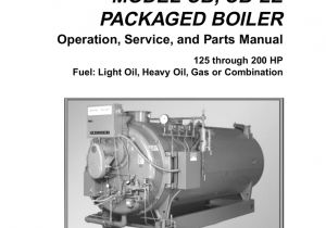 Cleaver Brooks Boiler Wiring Diagram Cb Cble 125 200 Hp Operation and Maintenance Manual Archive