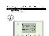 Clipsal C Bus Wiring Diagram C Bus Programmable Four Zone thermostat Manualzz Com