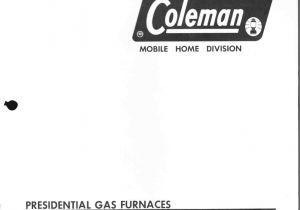 Coleman Presidential Furnace Wiring Diagram Coleman 7700 Lp Gas Series Specifications Manualzz Com