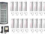 Commax Wiring Diagram Amazon Com Commax 16 Apartment Building Audio Intercom Set Home