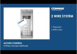 Commax Wiring Diagram Commax 2 Wires System Youtube