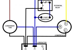 Compressor Start Capacitor Wiring Diagram A C Condenser Contactor Wiring Wiring Diagram