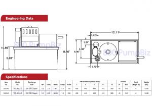 Condensate Pump Safety Switch Wiring Diagram Vcl 45uls Condensate Pump High Head 553240