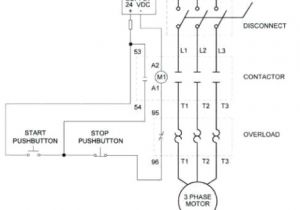 Contactor and Overload Wiring Diagram 3 Phase Contactor Wiring Diagram Start Stop Climatejourney org