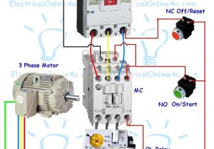 Contactor with Overload Wiring Diagram Contactor Wiring Guide for 3 Phase Motor with Circuit