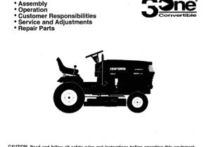 Craftsman Gt6000 Wiring Diagram Craftsman Model Number 917 250520 Owners Manual Tractor Plough