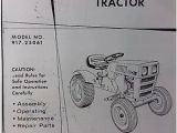 Craftsman Gt6000 Wiring Diagram Sears St 10 Lawn Garden Tractor Owner Parts Manual 917 25721 Hp