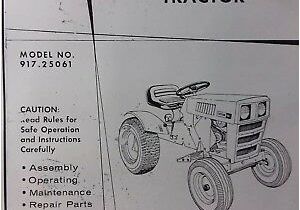 Craftsman Gt6000 Wiring Diagram Sears St 10 Lawn Garden Tractor Owner Parts Manual 917 25721 Hp