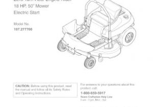 Craftsman Zt 7000 Wiring Diagram 107 277700 Craftsman Zt 7000 Zero Turn Rear Engine Rider 18
