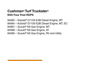 Cushman Turf Truckster Wiring Diagram Cushmana Turf Truckstera Manualzz Com