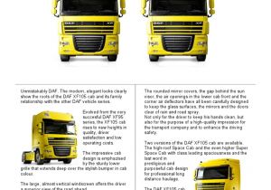 Daf Xf 95 Wiring Diagram Daf Xf105 Infosheet Cab En Airbag Seat Belt