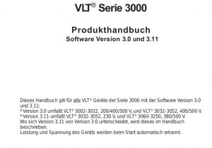 Danfoss Vlt 6000 Wiring Diagram Vlt 3000 Produkthandbuch Manualzz