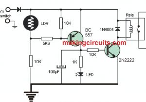 Day Night Sensor Wiring Diagram Automatic Day Night Triggered Car Headlamp Circuit