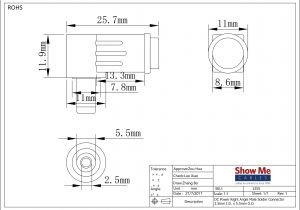 Db9 Wiring Diagram 2 5mm Id 5 5mm Od Power Connector Showmecables Com