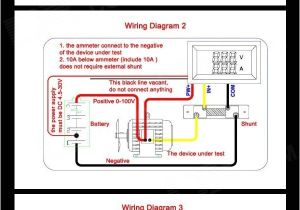 Dc Ammeter Shunt Wiring Diagram Mini Digital Blue Red Led Dc Current Meter Voltmeter with Ampere