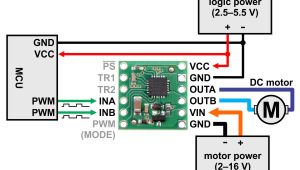 Dc Motor Wiring Diagram Pololu Minimal Wiring Diagram for Connecting A Microcontroller to
