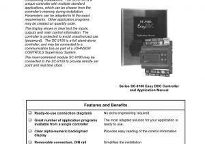 Ddc Panel Wiring Diagram Easy Series Sc 9100 Ddc Controller I Manualzz Com