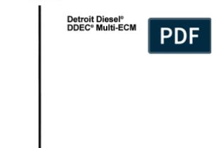 Ddec 4 Ecm Wiring Diagram Detroit Ddec Multi Ecm Troubleshooting Manual Pdf