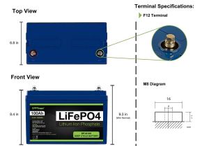 Deep Cycle Battery Wiring Diagram Expertpower 12v 100ah Lithium Lifepo4 Deep Cycle Rechargeable Battery 2500 7000 Life Cycles 10 Year Lifetime Built In Bms Perfect for Rv
