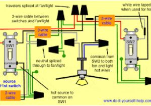 Diagram Wiring 3 Way Switch Image Result for How to Wire A 3 Way Switch Ceiling Fan with Light
