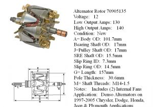 Diesel Alternator Wiring Diagram Alternator Armature Denso Alternators On Chrysler Dodge Honda