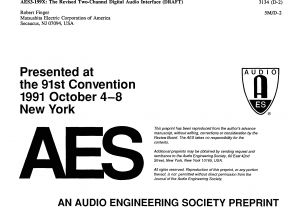 Digitax F2 Wiring Diagram Aes E Library A Aes3 199x the Revised Two Channel Digital Audio