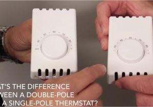 Dimplex Double Pole thermostat Wiring Diagram What S the Difference Between A Double Pole and Single Pole thermostat Cadet Faq