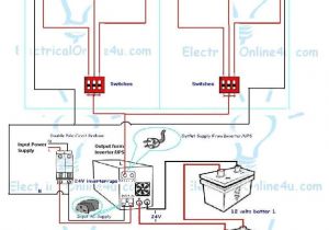 Diy Home Electrical Wiring Diagrams Ups Inverter Wiring Instillation for 2 Rooms with Wiring Diagram