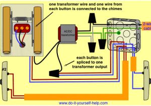 Doorbell Wiring Diagram Wiring Door Chime with Transformer Wiring Diagram for You