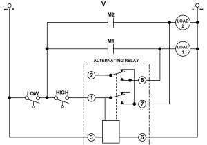 Double Pole Relay Wiring Diagram Wiring Diagram for Alternating Relay Moreover Alternating Relay