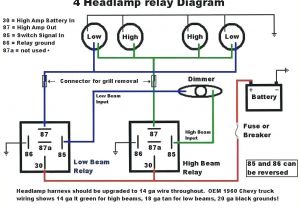 Dual Headlamp Relay Wiring Diagram Ge 1579 Horn Relay Wiring Diagram 85 86 87 87a 30 Wiring