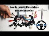 E Bike Controller Wiring Diagram Pdf How to Connect Brushless Motor Controller Wires 250w 36v