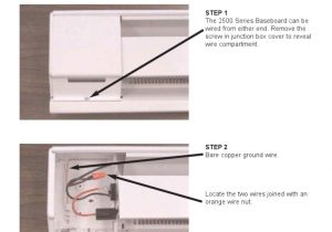 Electric Baseboard Heater Wiring Diagram thermostat Wiring Instructions for Marley 2500 Series Electric