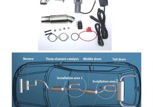 Electric Cutout Wiring Diagram Litanglee Car Remote Control Exhaust Pipe Car Muffler Adjust Car