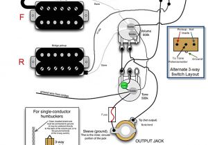 Electric Guitar Wiring Diagram One Pickup Guitar Humbucker Coax Wiring Diagrams Wiring Diagram