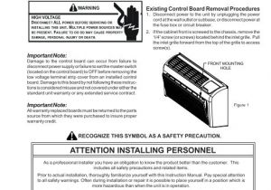 Field Control Power Vent Wiring Diagram Ptac Control Board Kit Rskp0006 Installation Instructions