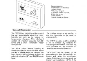 Fields Power Venter Wiring Diagram Technical Bulletin Smart Digital Humidistat Field Controls Model