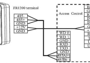 Fingerprint Access Control Wiring Diagram Fr1200 Fingerprint Access Control Reader
