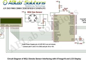 Fire Alarm System Wiring Diagram Mq 2 Smoke Sensor Interfacing with Avr atmega16